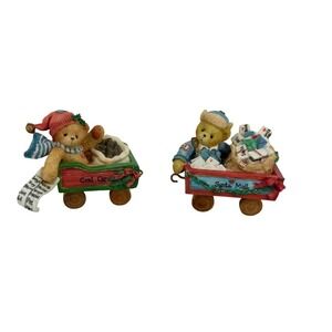 Cherished Teddies All Aboard the Santa Express Christmas Train Tony & Colin Cars